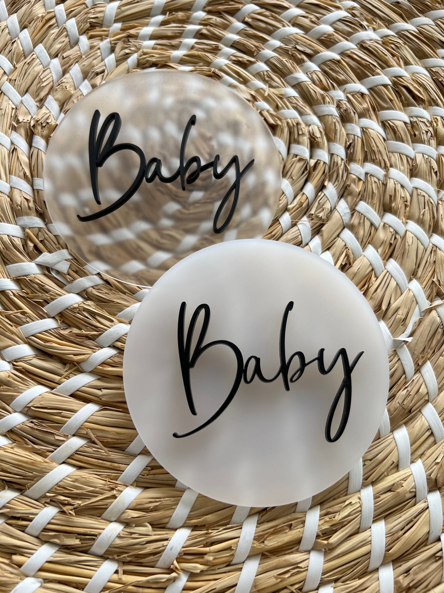 3D Acrylic Baby Announcement Plaque
