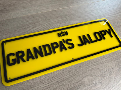 Novelty Acrylic Number Plates