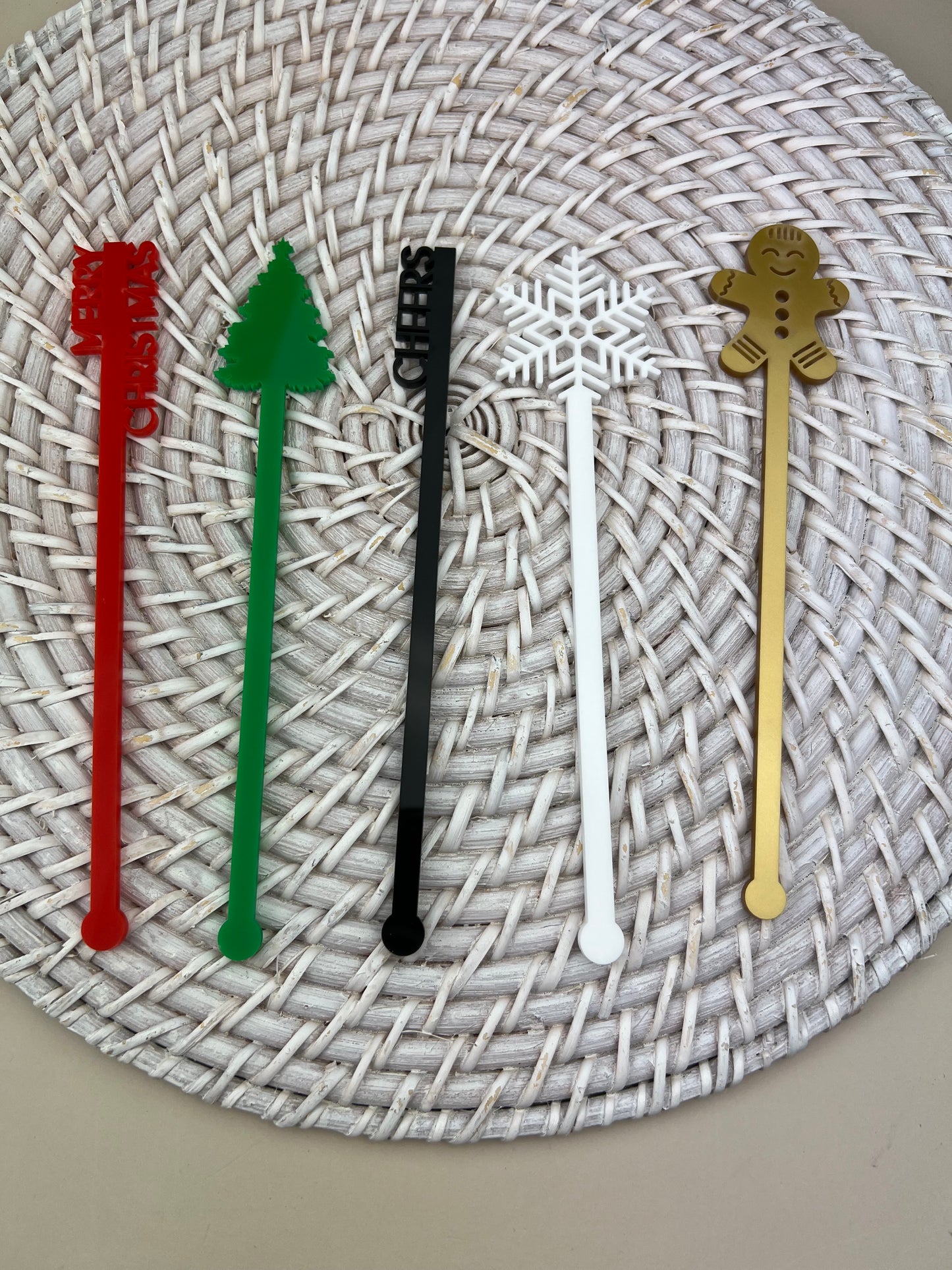 Christmas Drink Stirrers (Pkt 5)