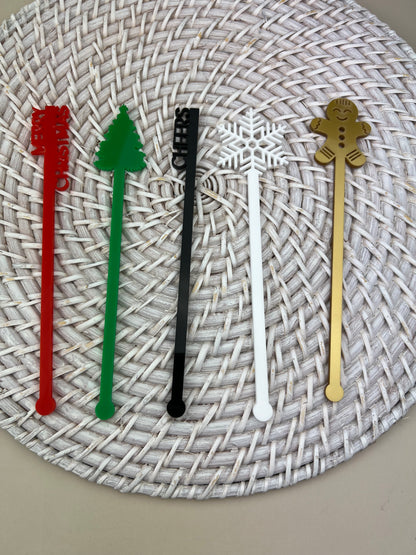 Christmas Drink Stirrers (Pkt 5)