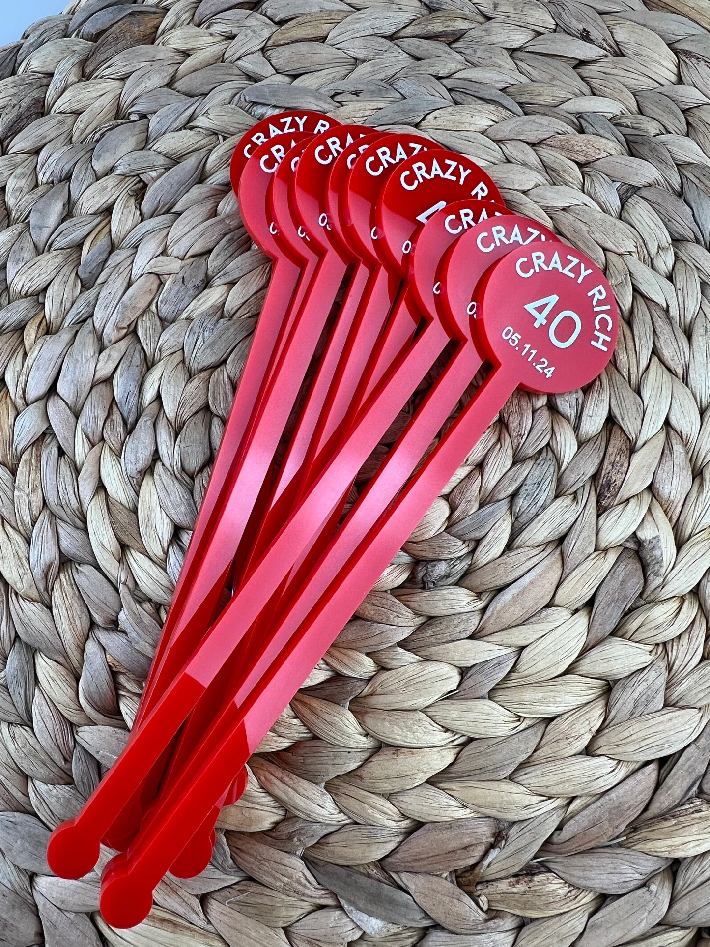 Acrylic Drink Stirrers (Round)