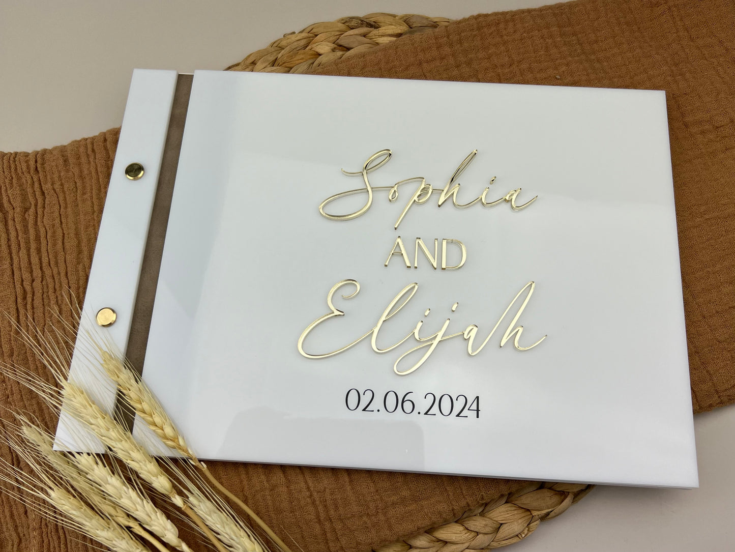 Personalised Acrylic Guest Book (A4)