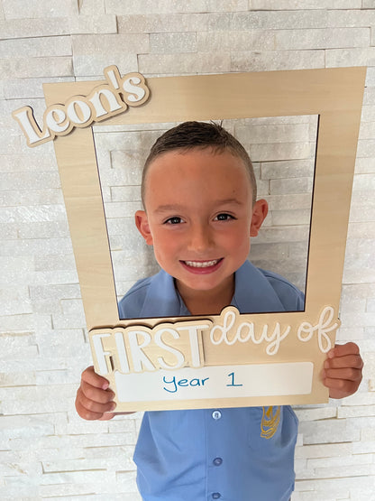 First Day School Selfie Board