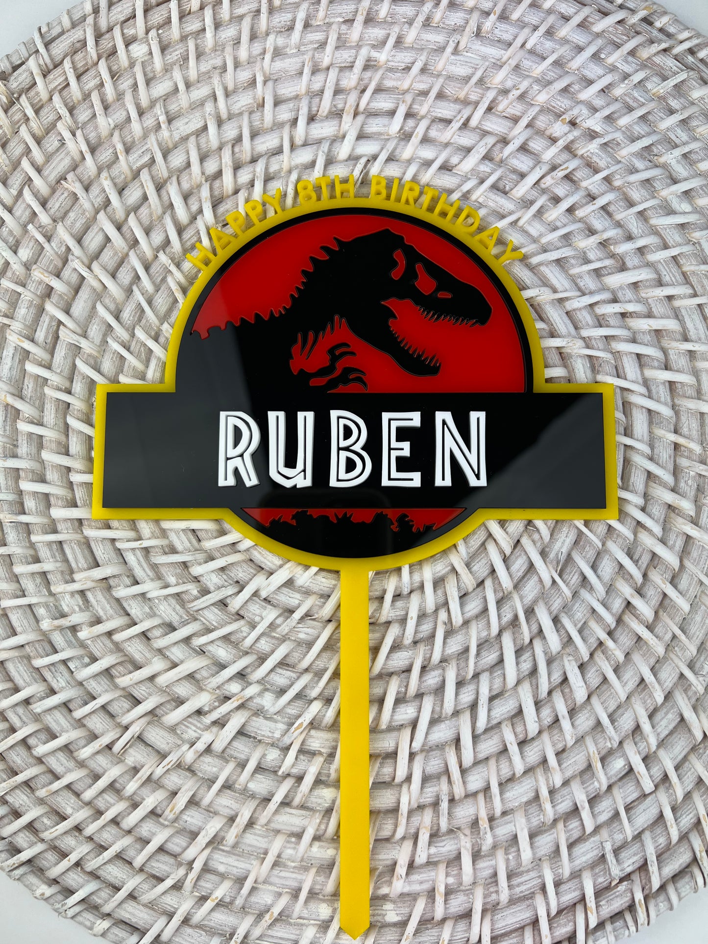 'Jurassic' Theme 3D Cake Topper