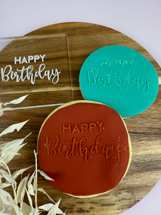 HAPPY BIRTHDAY - COOKIE STAMP
