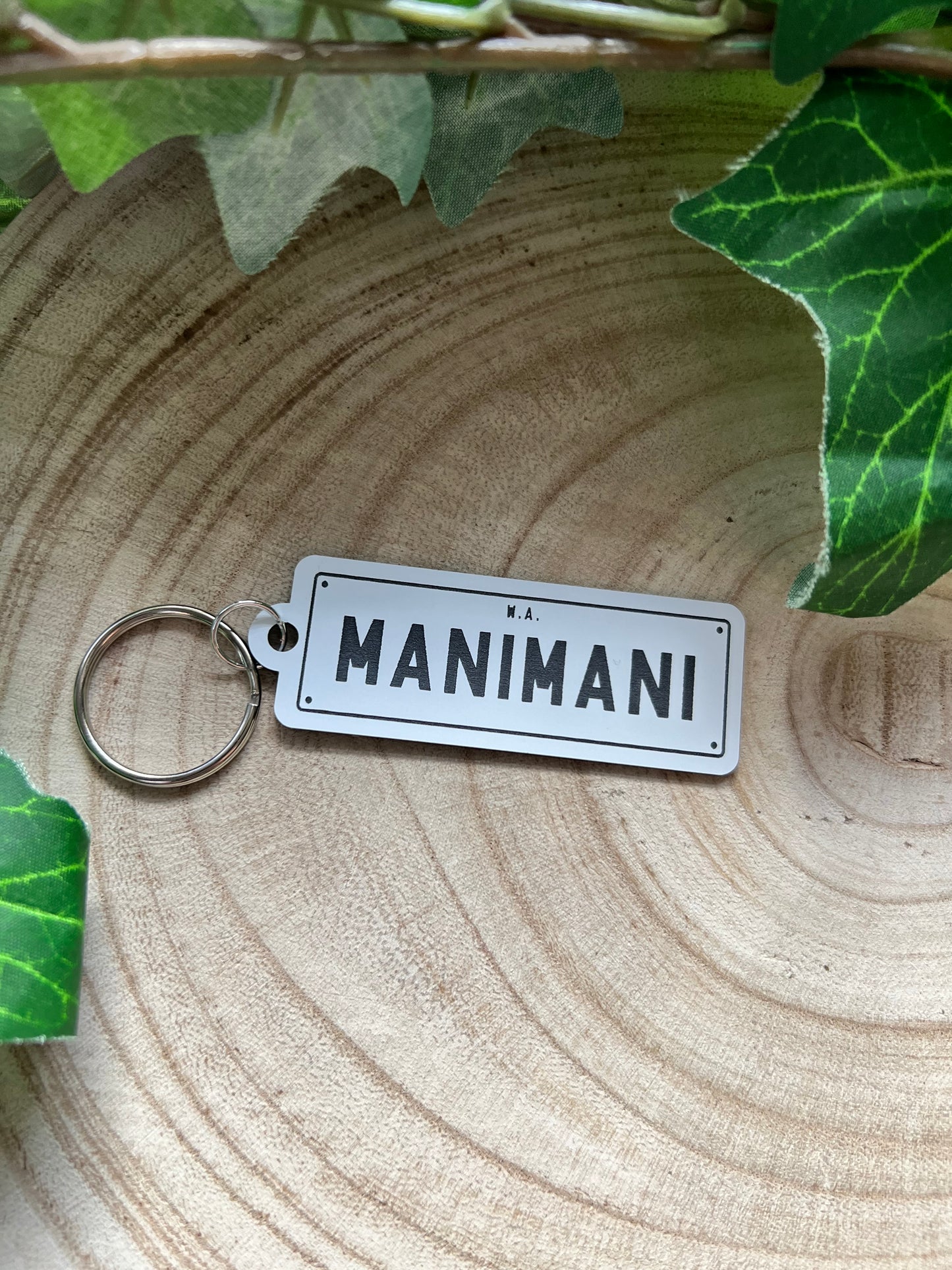 Personalised 'Number Plate' Keyring