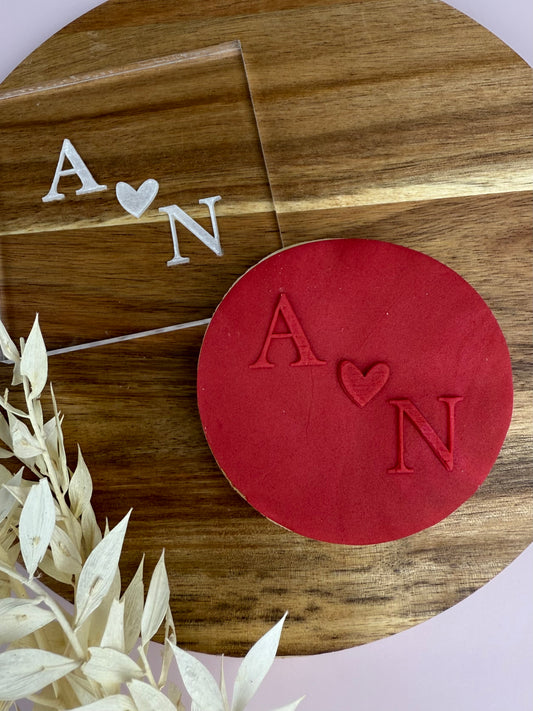 CUSTOM INITALS - COOKIE STAMP