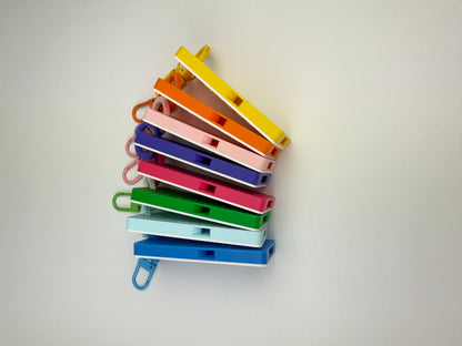 Personalised 3D Printed Whistle Bag Tag – Custom Sports & School Name Tag