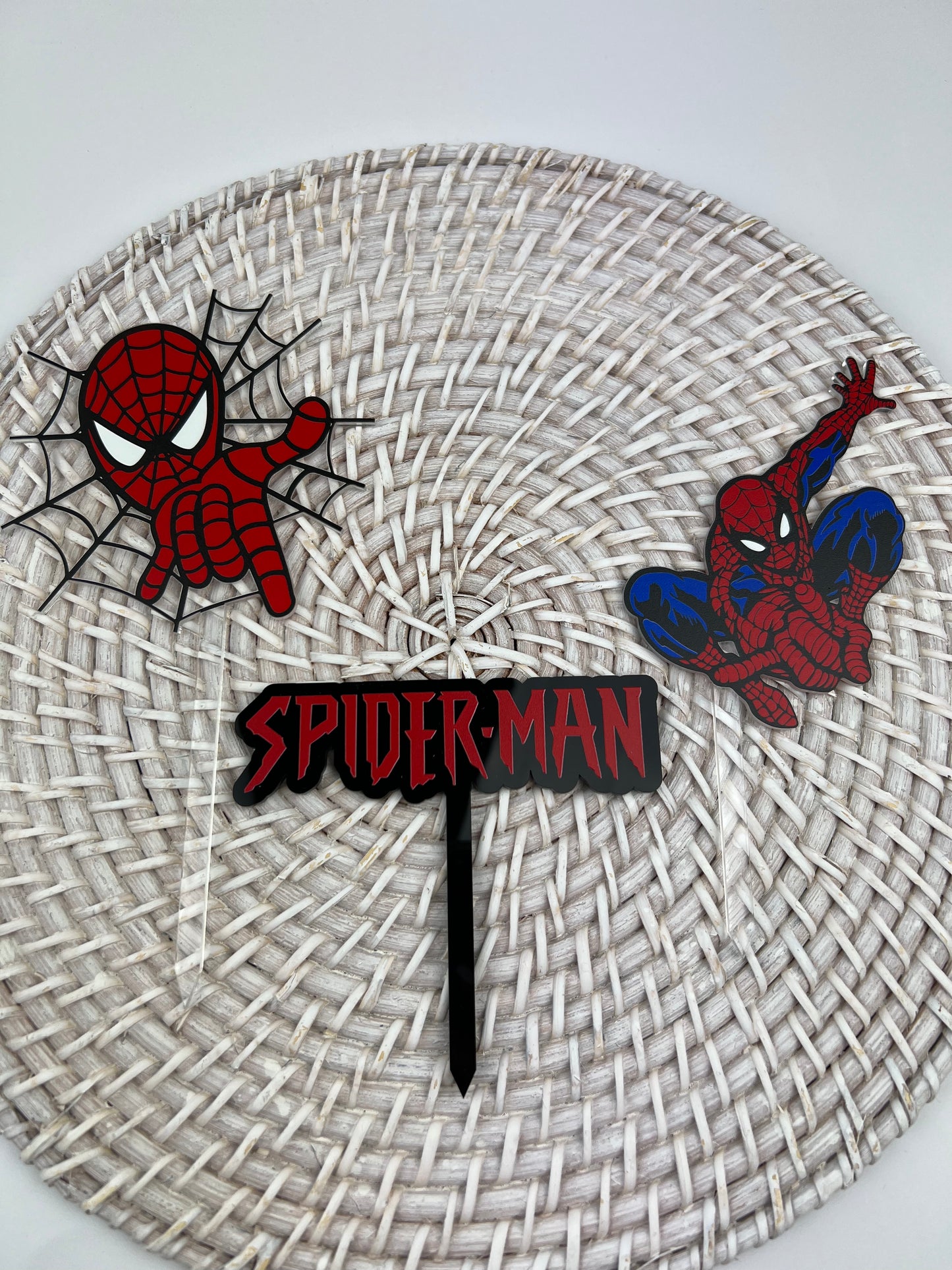 Printed Cake Topper Set - Spiderman