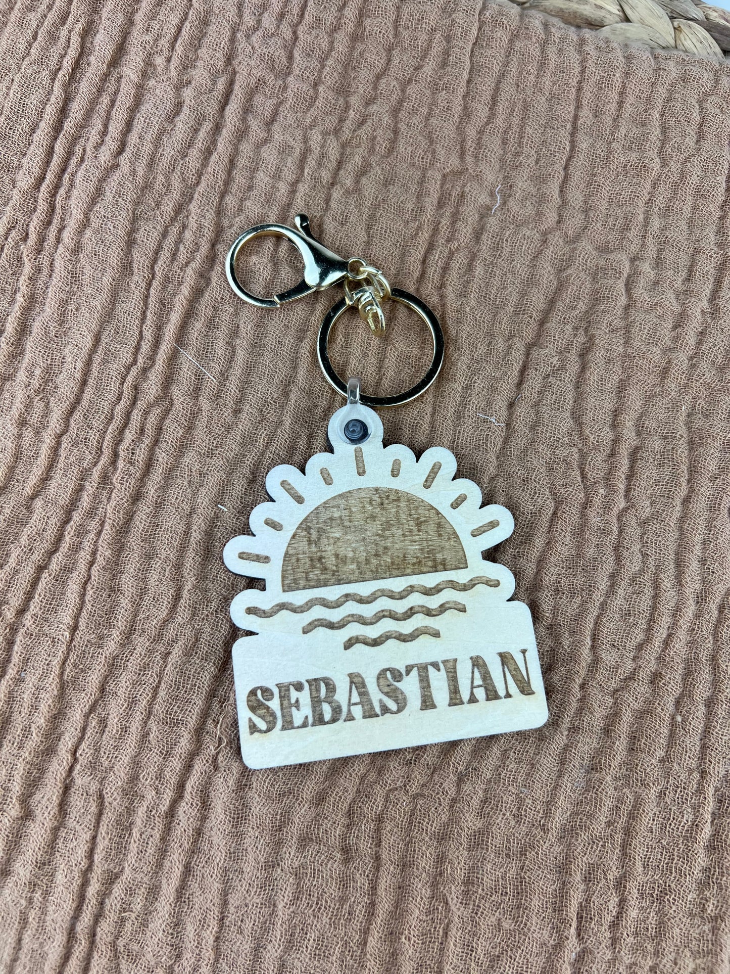 Personalised Timber Bag Tag