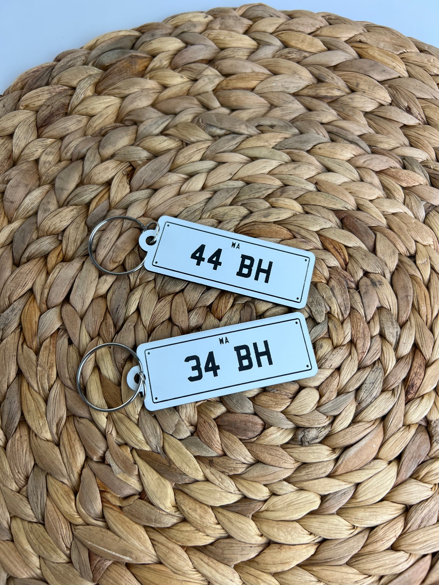 Personalised 'Number Plate' Keyring