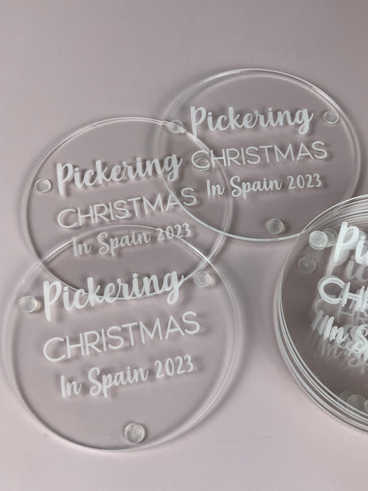 Custom Engraved Acrylic Coasters
