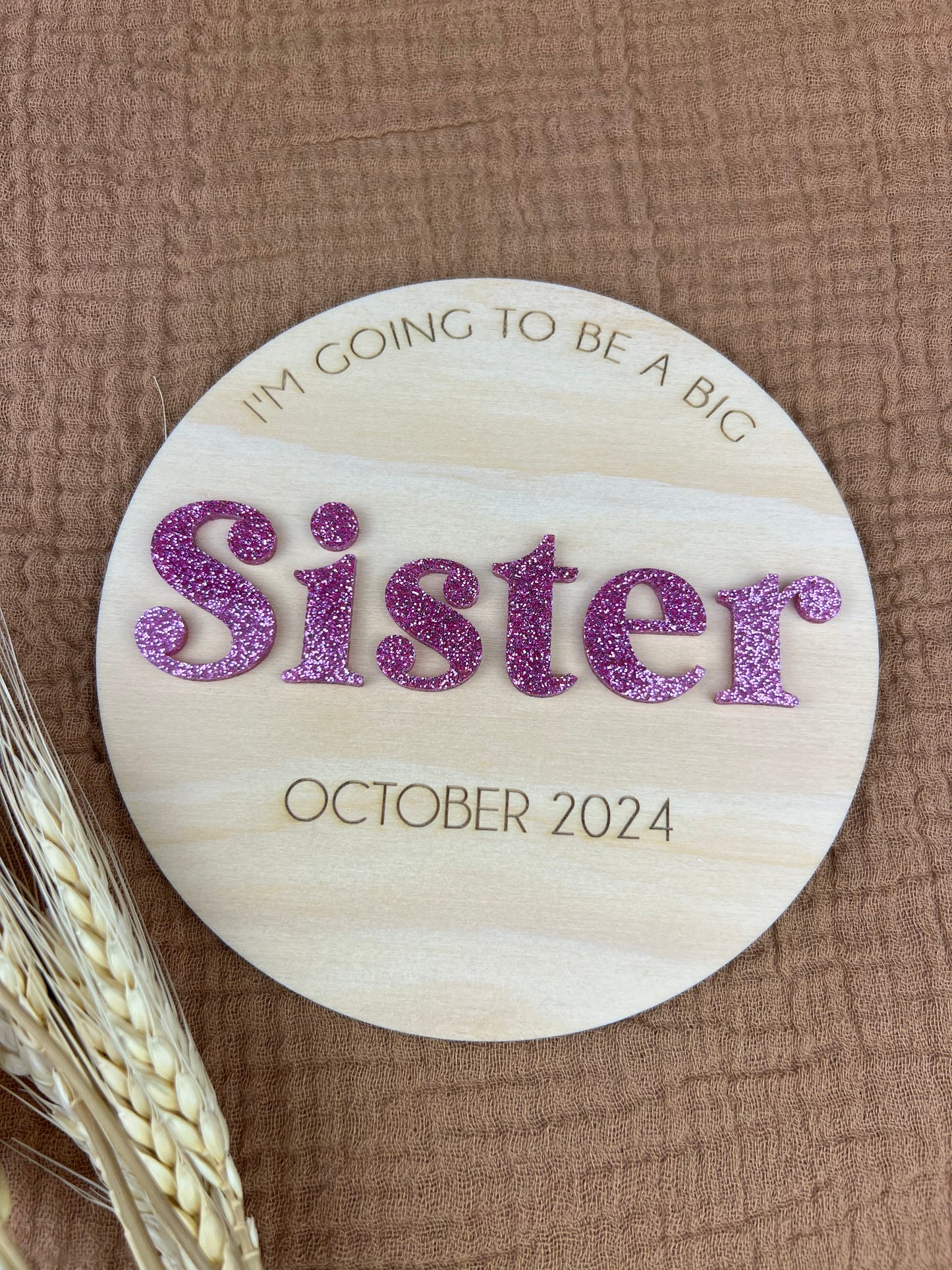 Brother/Sister Announcement Plaque