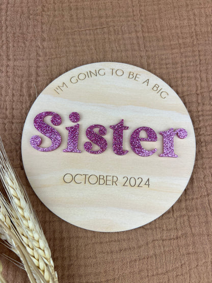 Brother/Sister Announcement Plaque