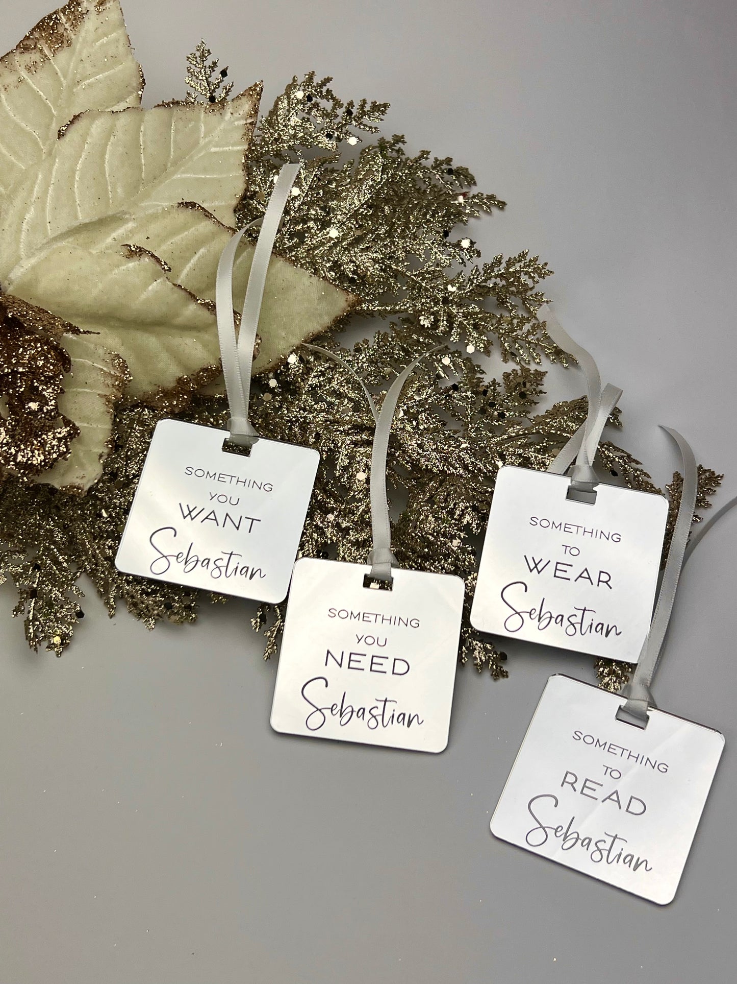 Personalised Mindful Christmas Gift Tag Set