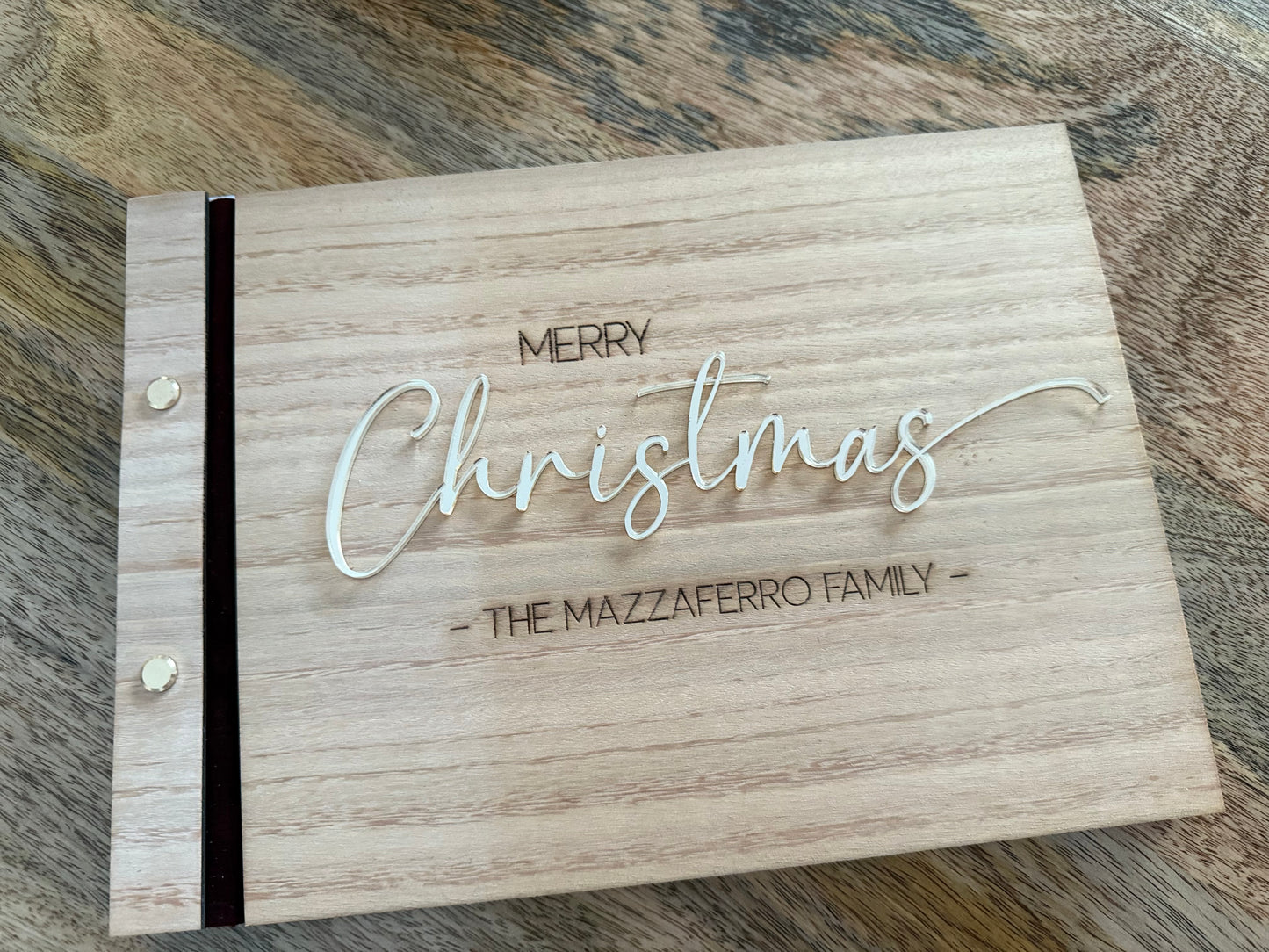 Personalised Christmas Album (Timber)