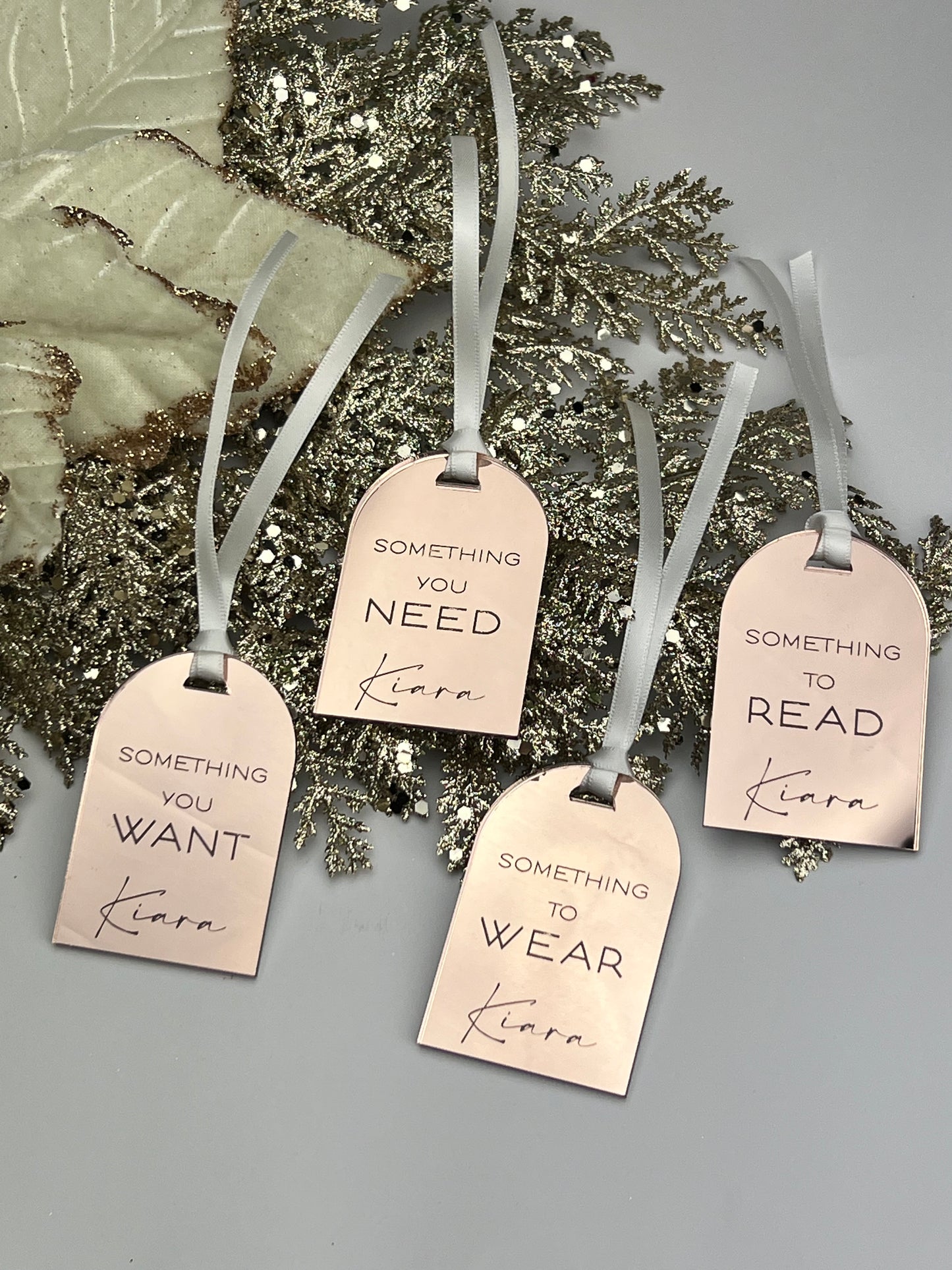 Personalised Mindful Christmas Gift Tag Set