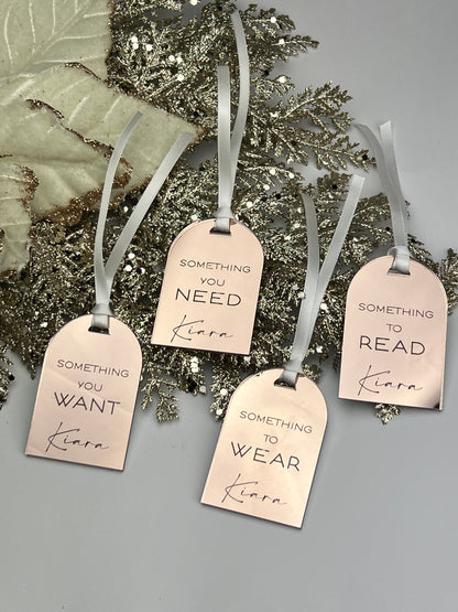 Personalised Mindful Christmas Gift Tag Set