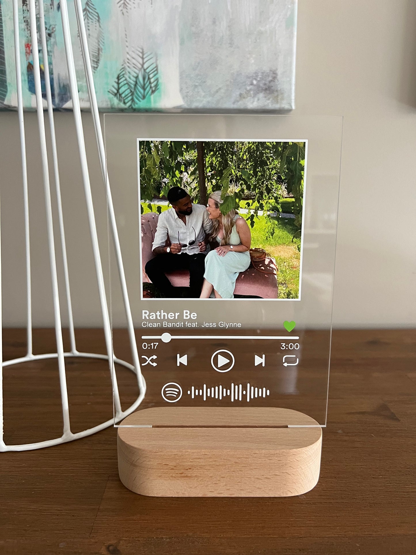 Spotify Acrylic Music Plaque (Scannable)
