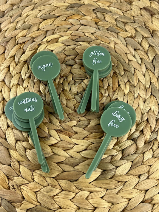 Mini Catering Signs (Set 10)