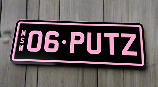 Novelty Acrylic Number Plates