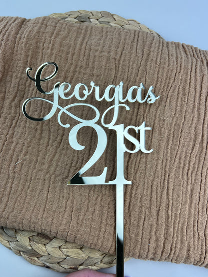 Custom Acrylic Cake Toppers