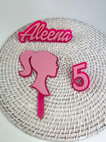 Barbie Cake Topper Set