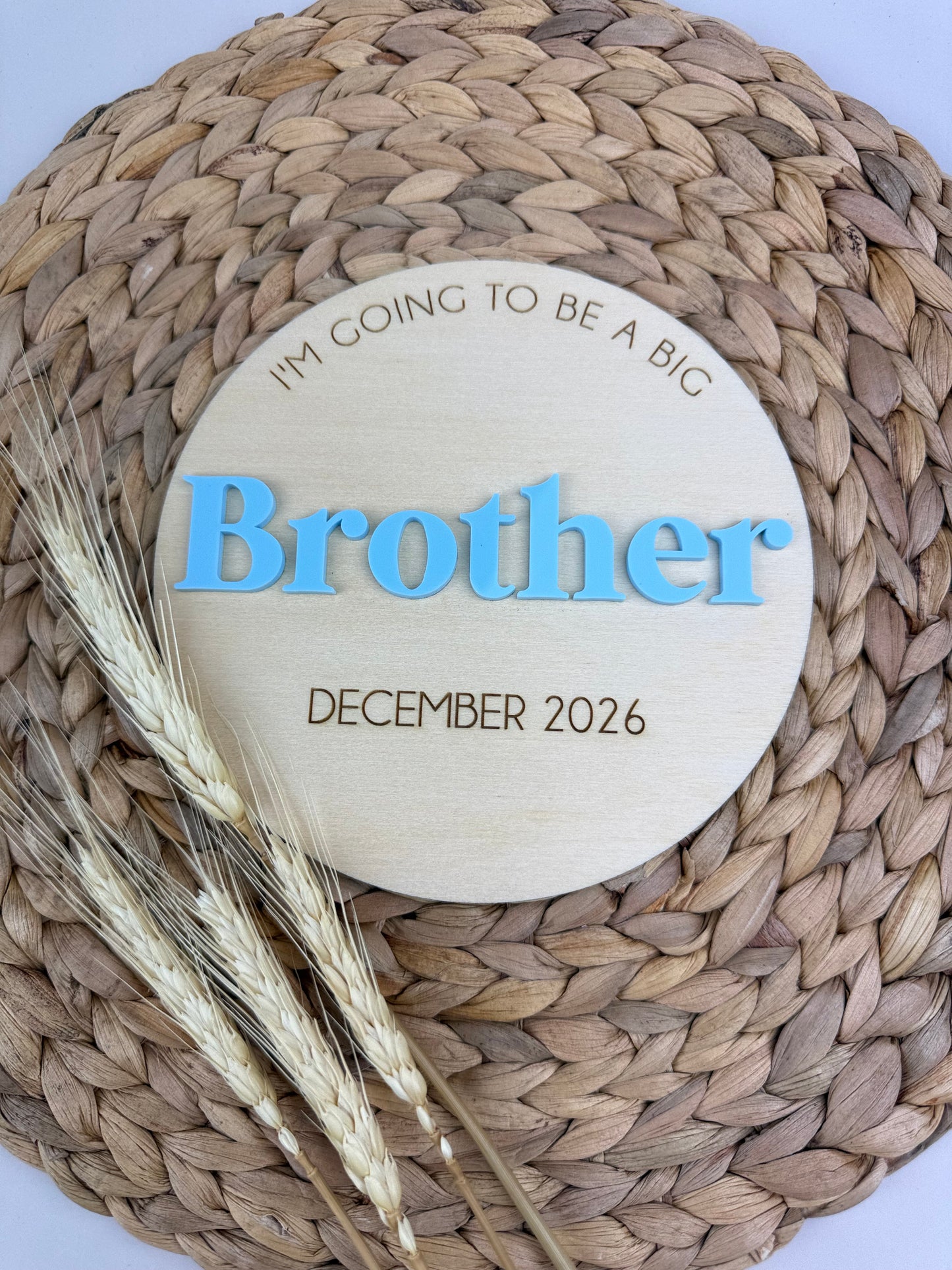 Brother/Sister Announcement Plaque