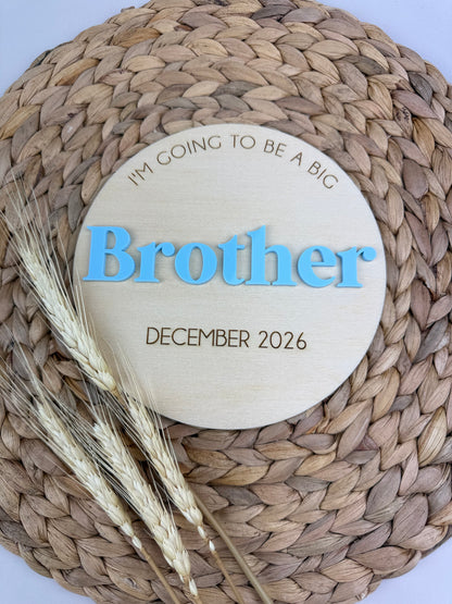 Brother/Sister Announcement Plaque