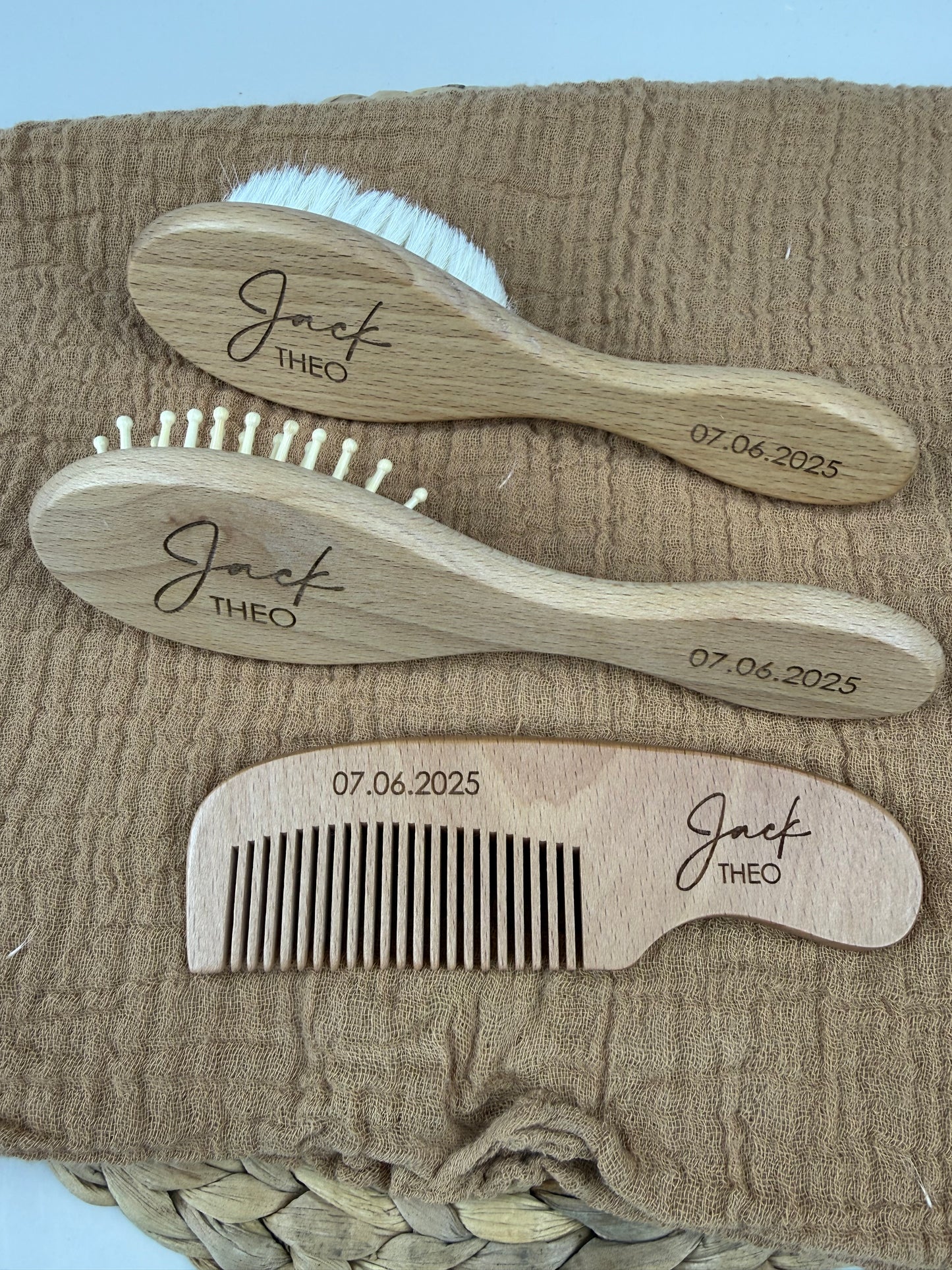 Personalised Baby Hair Brush/Comb Set