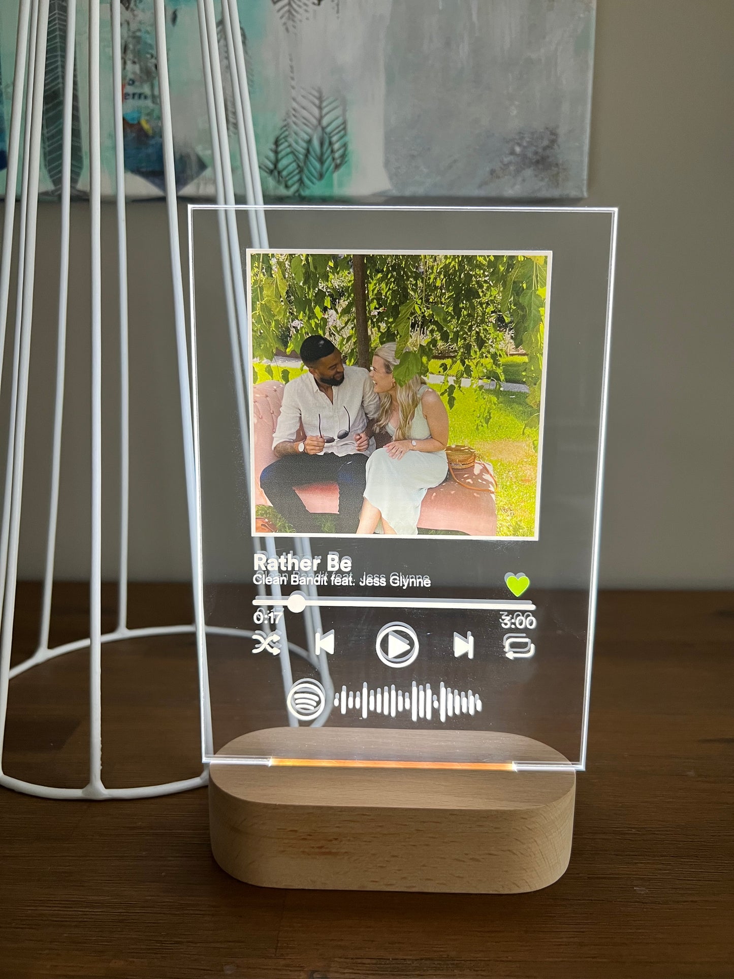 Spotify Acrylic Music Plaque (Scannable)