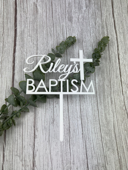 Acrylic Cake Topper Christening/Communion/Confirmation