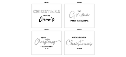 Personalised Christmas Album (Timber)