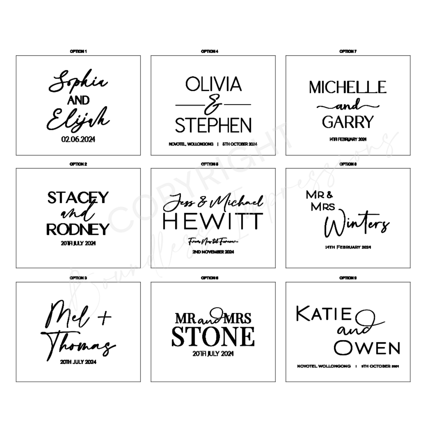 Personalised Acrylic Guest Book (A4)