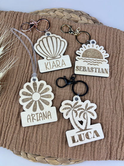 Personalised Timber Bag Tag