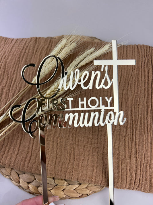 Acrylic Cake Topper Christening/Communion/Confirmation