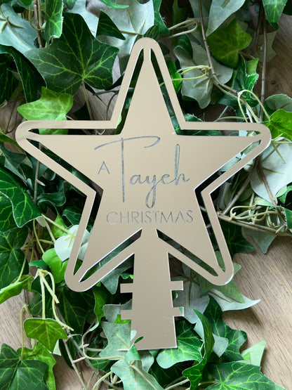 Personalised Christmas Tree Topper (Star)