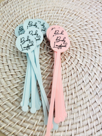 Acrylic Drink Stirrers (Round)