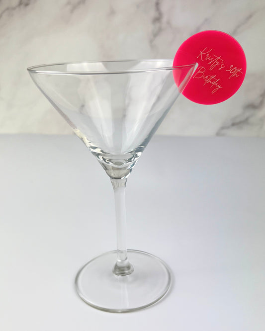Acrylic Drink Tags