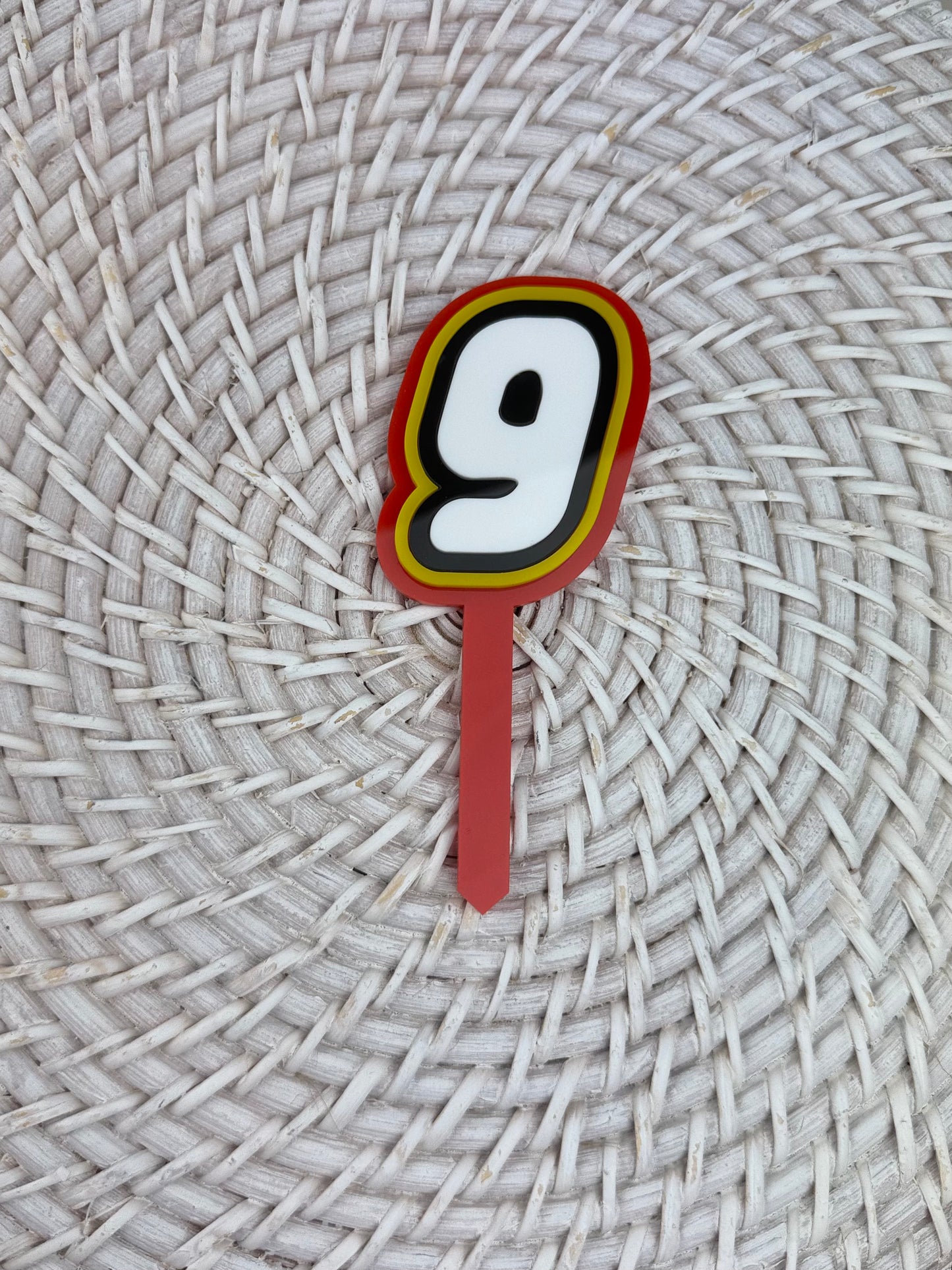 ‘Lego’ Theme Number Cake Topper