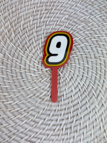‘Lego’ Theme Number Cake Topper