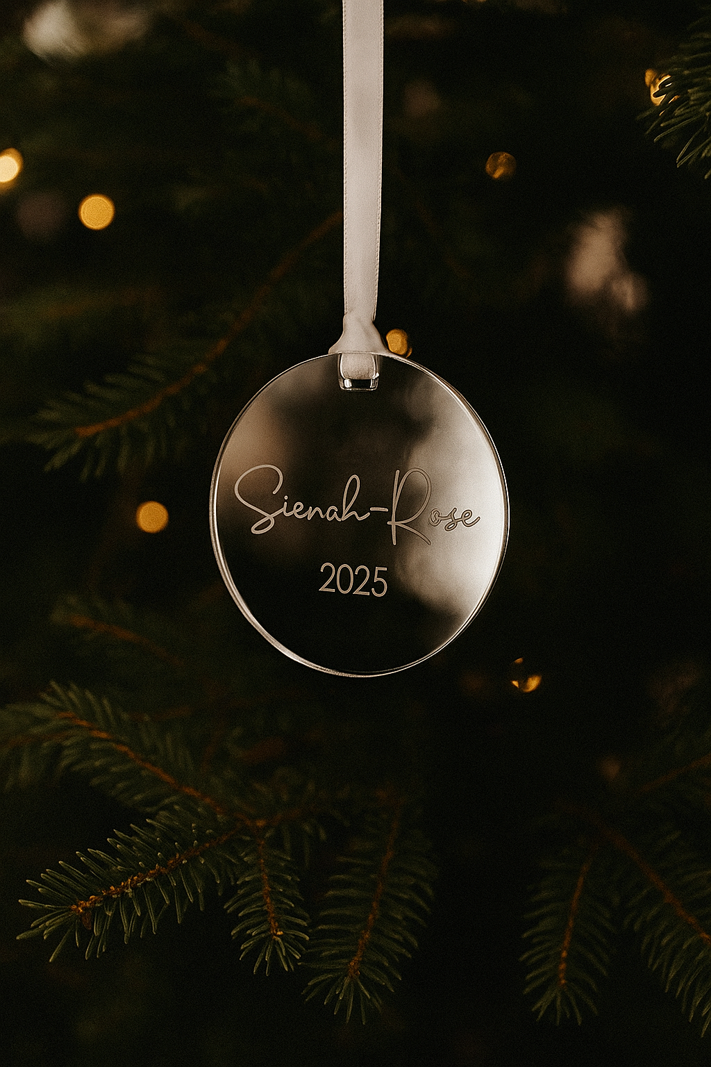 Mirror Acrylic - Engraved Ornaments