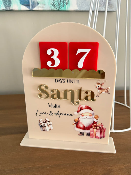 Santa Countdown Stand