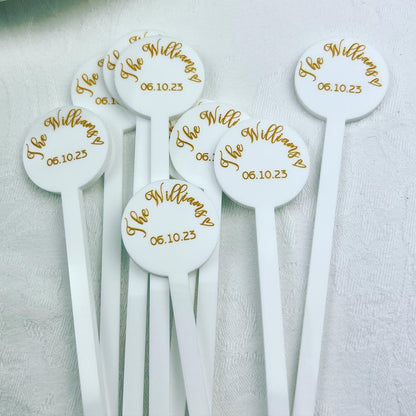 Acrylic Drink Stirrers (Round)