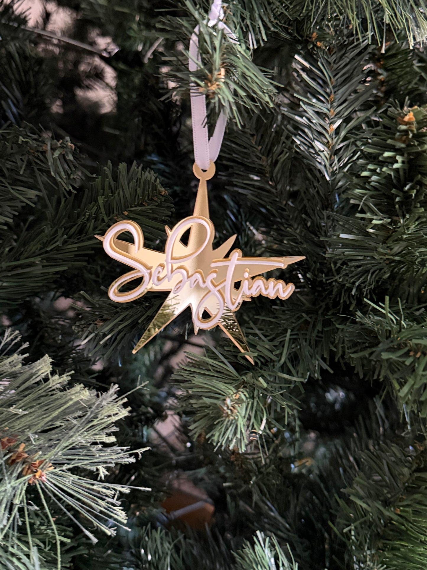 Personalised Christmas Ornament (Star)