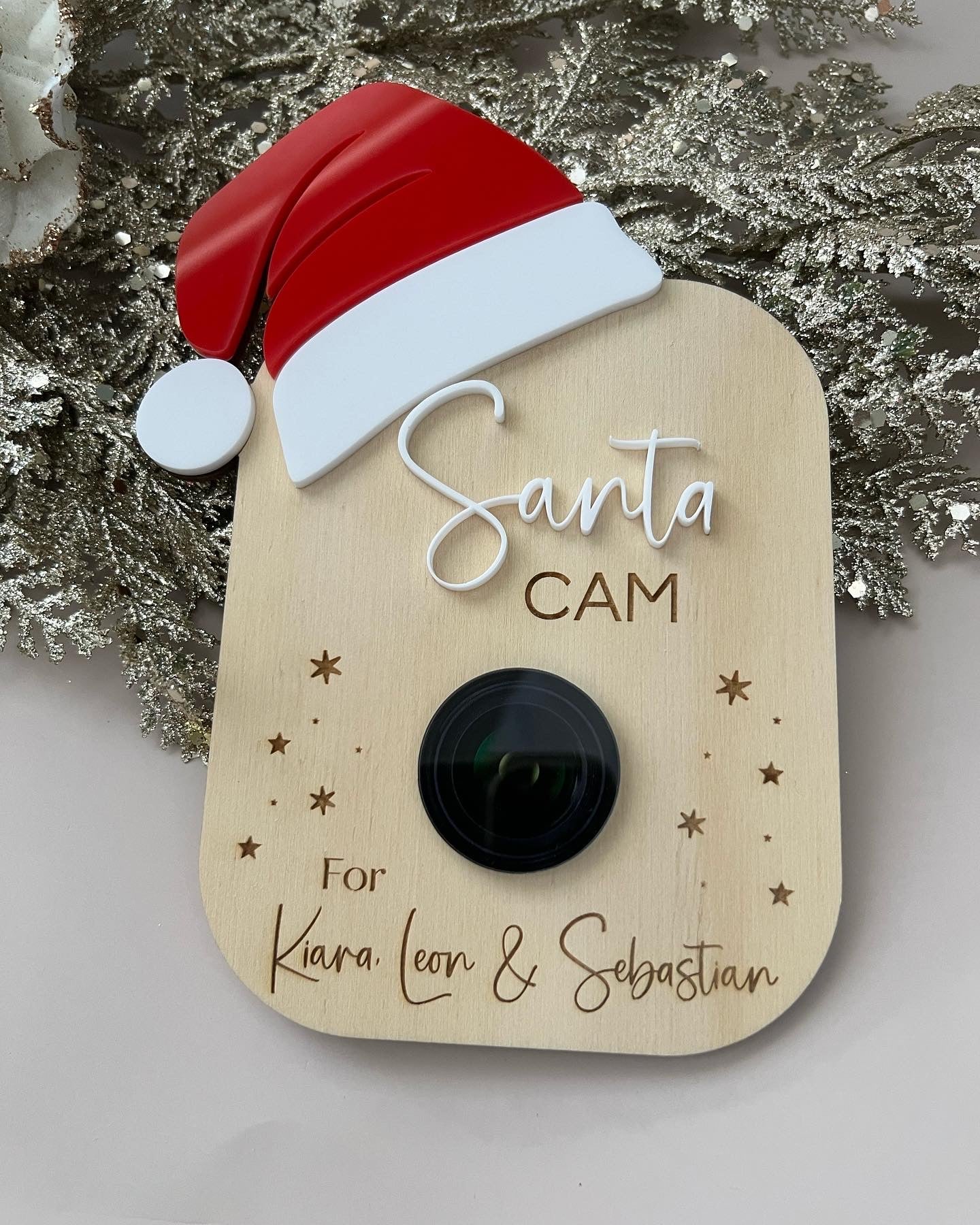 Santa Cam Plaque