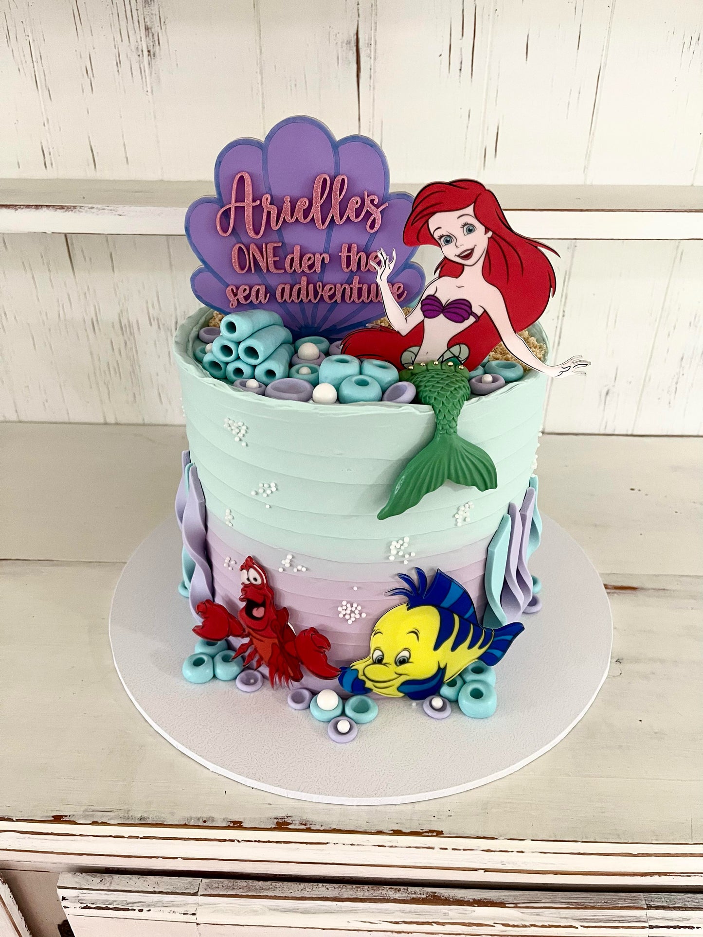 Little Mermaid Cake Topper Set