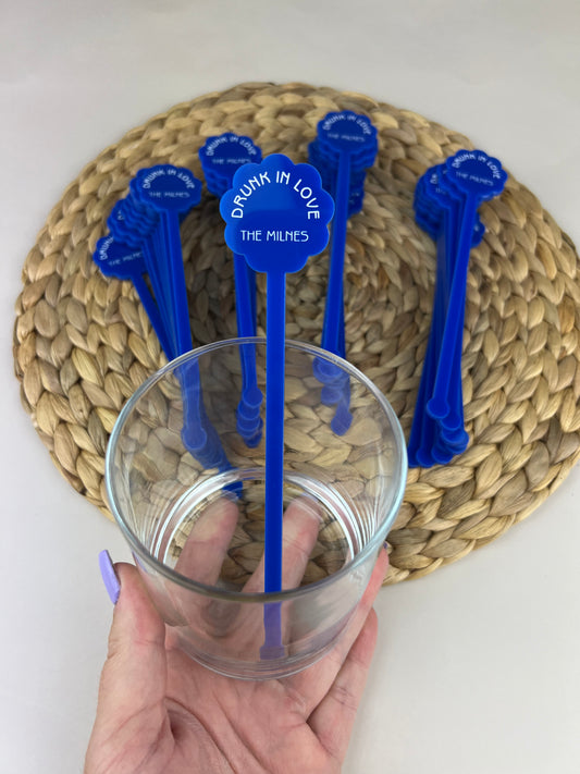 Acrylic Drink Stirrers (Scalloped)