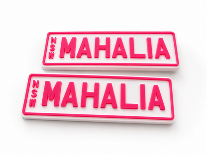 Personalised Kids Mini Number Plate