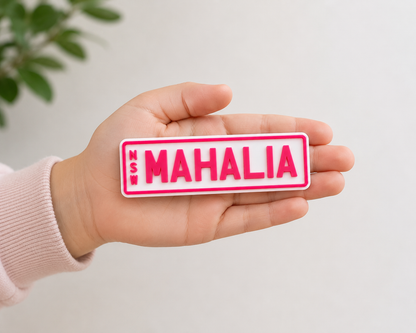 Personalised Kids Mini Number Plate